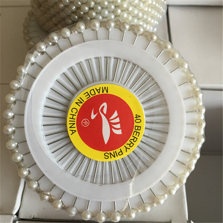Picture of Factory Direct Sales Colorful White Positioning Bead Needles Pearl Pins Handmade Needles Jewelry Fixed Pins Pearlescent Needles