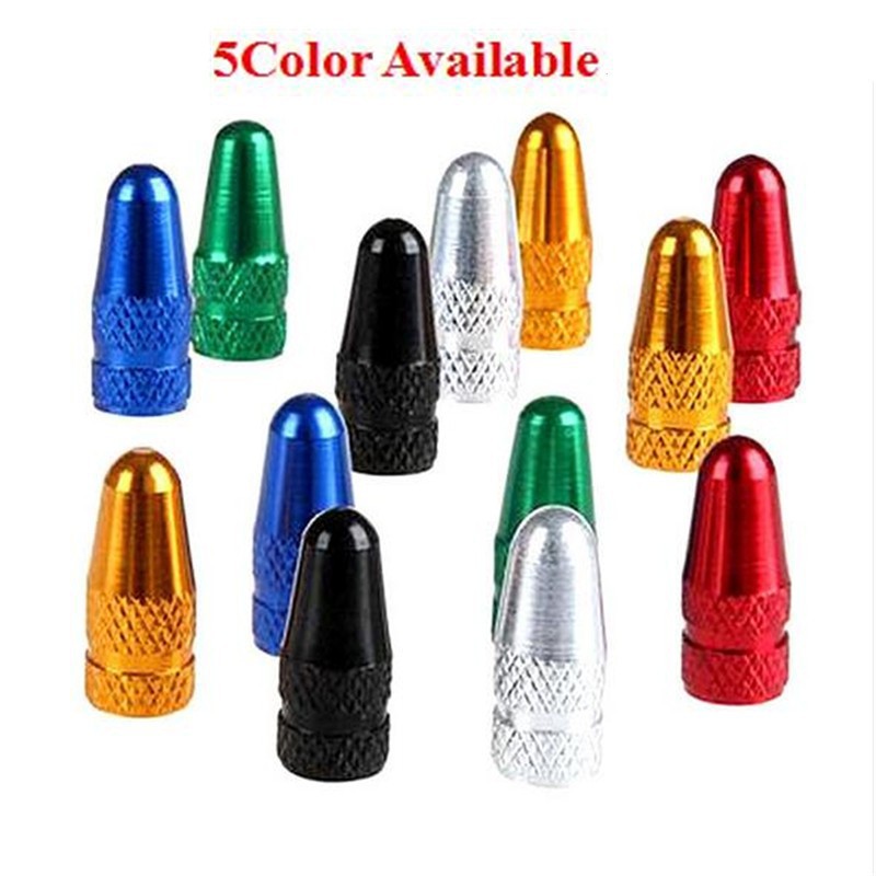 Bicycle French valve cap colorful aluminum alloy French mouth special air nozzle cap \color valve cap air nozzle cover
