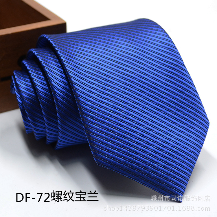 Picture of Tie business formal men's tie polyester yarn Arrow 8cm business tie