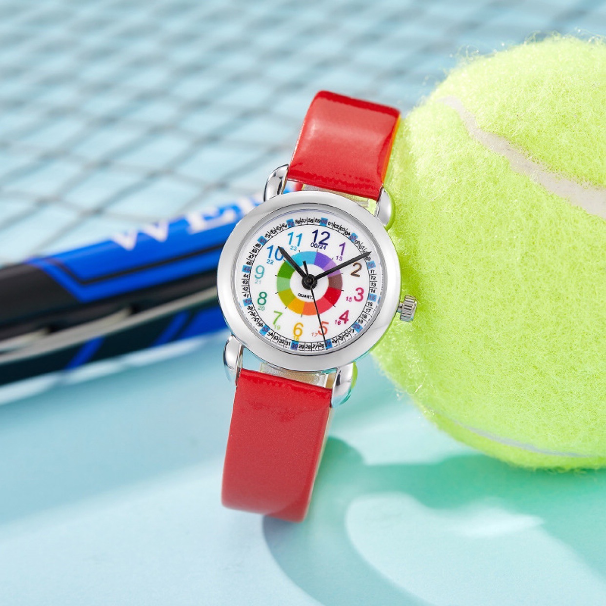 Picture of Children's Watch Boys' Female Pupil Pointer Digital Character Life Waterproof Watch