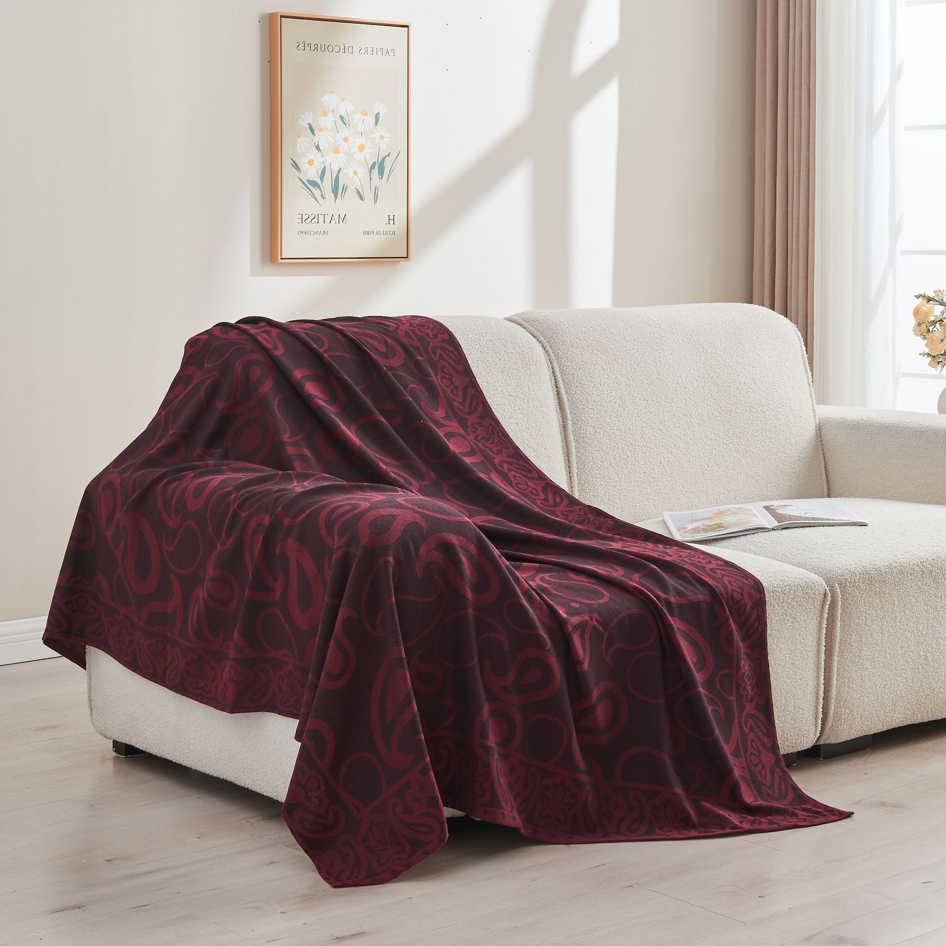 Picture of Factory Wholesale Aviation Blanket Aircraft Blanket First Class Blanket Office Summer Nap Air-conditioning Blanket Gift Blanket Blanket