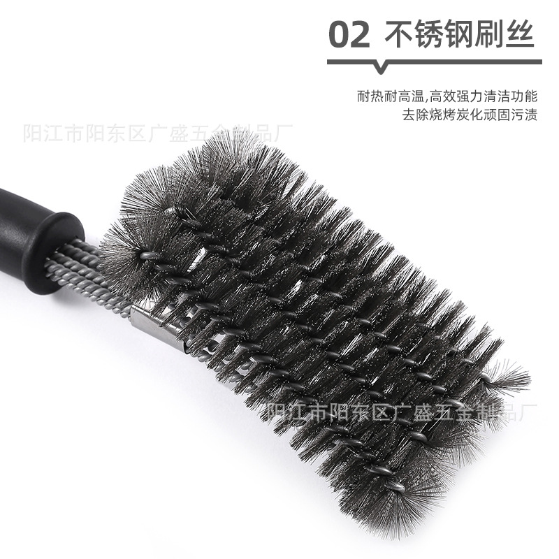 Picture of BBQ cross-border cleaning barbecue brush steel wire brush barbecue grill net Brush grill steel wire brush cleaning brush barbecue tools