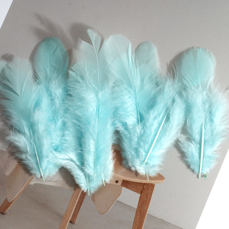 Picture of Colorful Small Feather Turkey Feather DIY Crafts Jewelry Decoration Wave Ball Gift Box DIY Filling Material