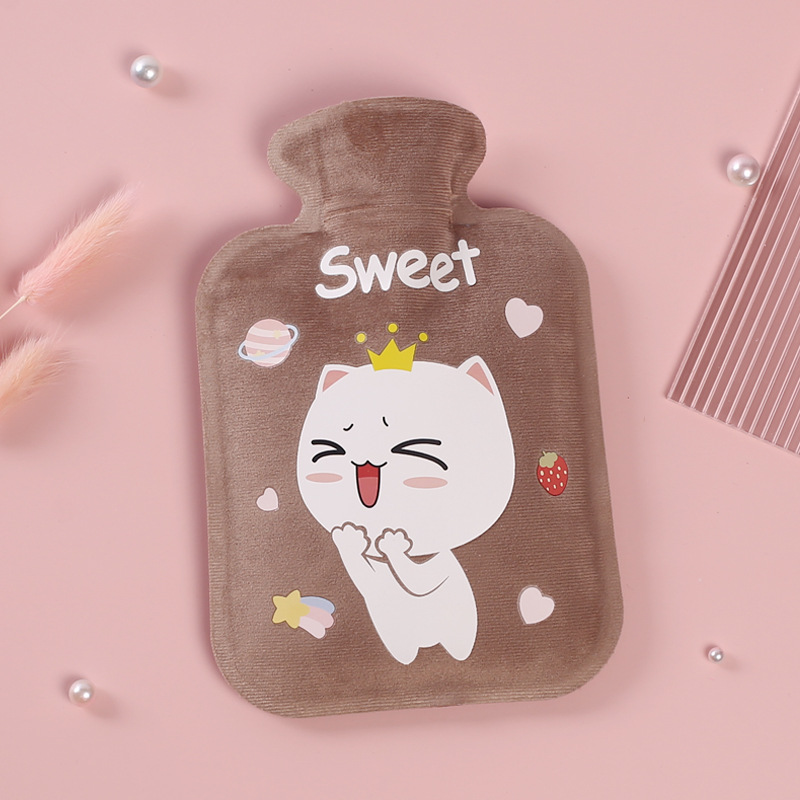 Picture of Customized new short plush hot water bag filled with water hot water bag filled with water hot water bag printed LOGO hand warmer