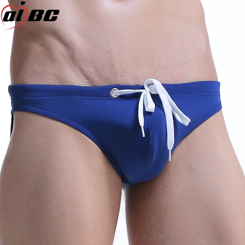 Swimming trunks men's swimming trunks simple tether triangle swimming trunks half light swimming cloth swimming pool sports leisure beach swimming