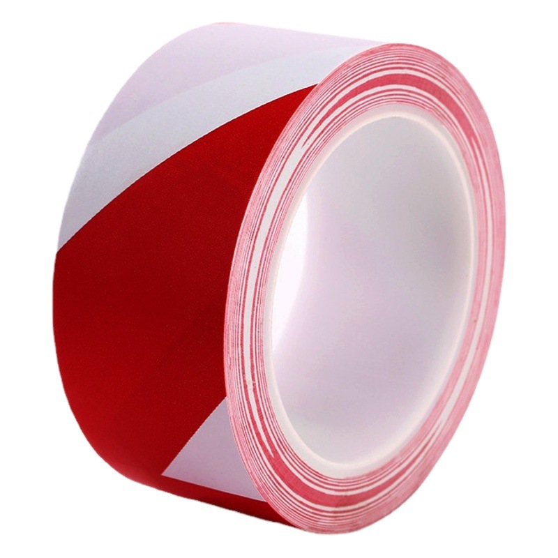 PVC warning tape wholesale wear-resistant yellow black color line zebra cordon workshop 5S logo floor tape
