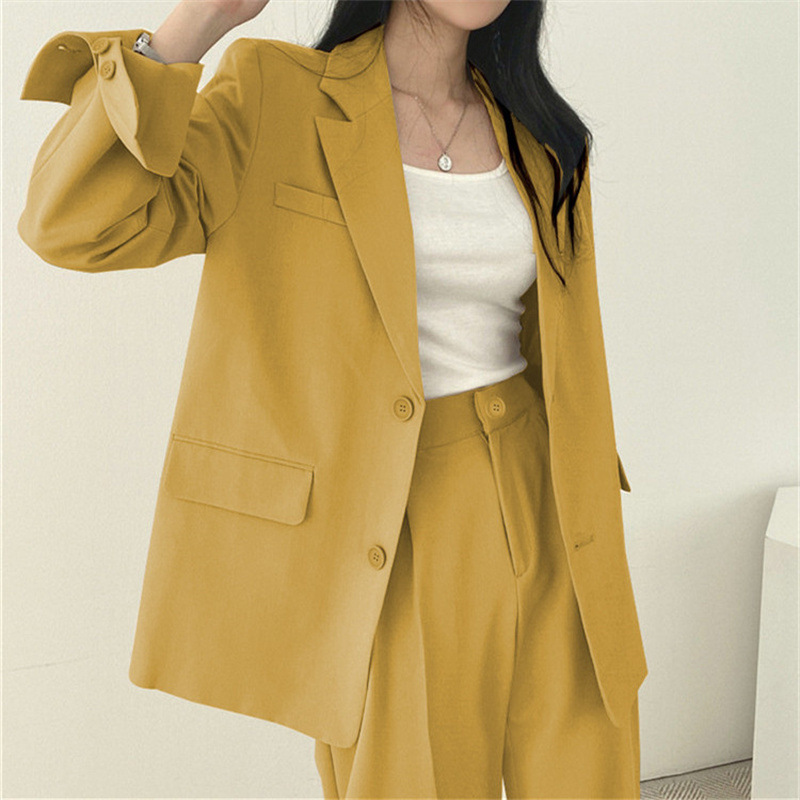 Picture of Suit Jacket High Sense Women's Spring and Autumn Design Sense Thin Niche Professional suit Temperament Slim-fit Small Suit Two-piece Set