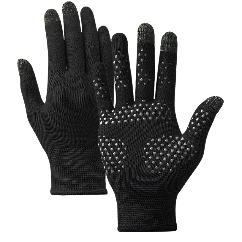 Sun Protection Gloves for Men and Women in Summer Thin Outdoor Sports Non-Slip Breathable Driving and Cycling Touch Screen Ice Sleeve Knitted Gloves