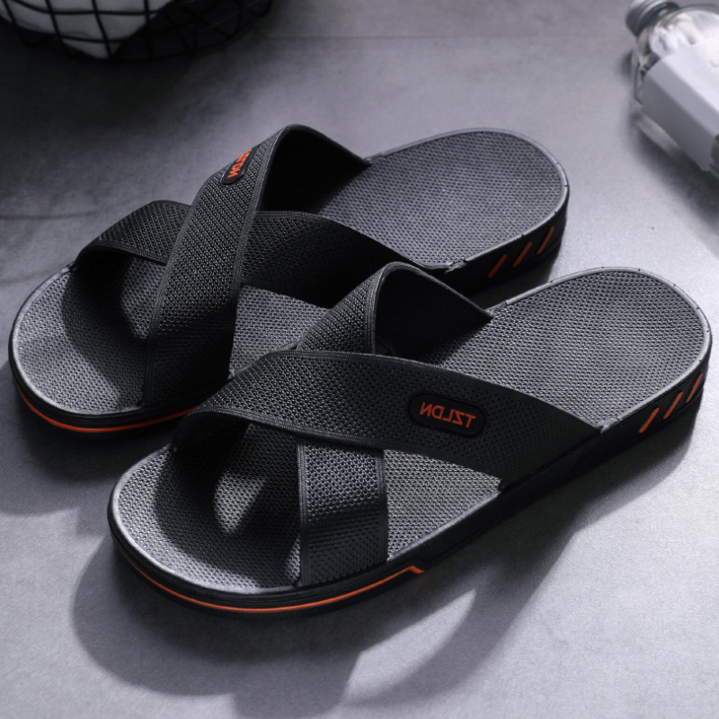 Picture of Lidani Middle-aged and Elderly Non-slip Slippers Men's Summer Indoor Home Bathroom Bath 48 plus size Sandals Women