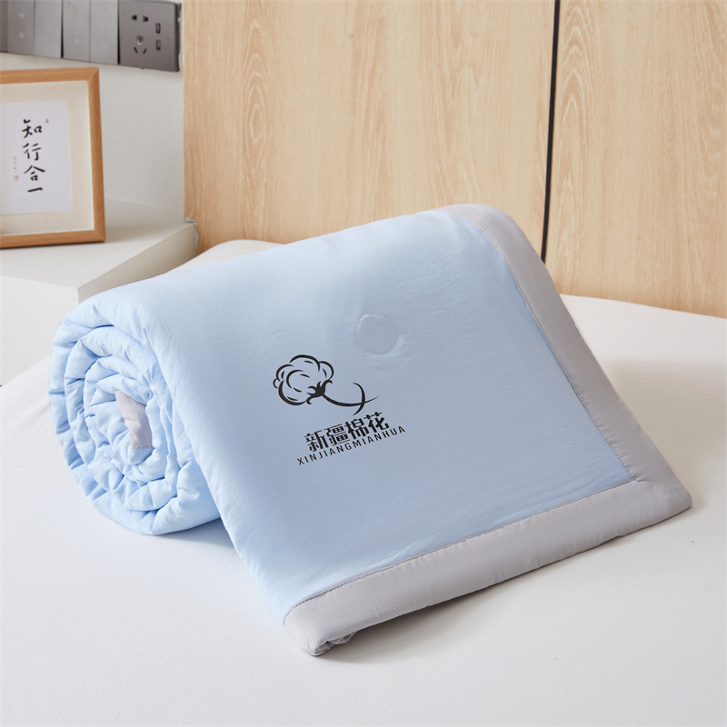 Picture of Class A Maternal and Infant Grade Non-printed Summer Quilt Xinjiang Cotton Air-conditioning Quilt Core Machine Washable Summer Cool Quilt Summer Thin Quilt