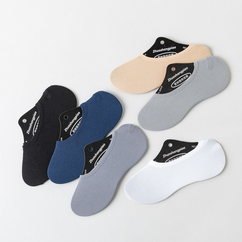 Spring and summer men's boat Socks velvet magic socks breathable invisible socks men's socks silicone non-slip boat Socks wholesale Men's