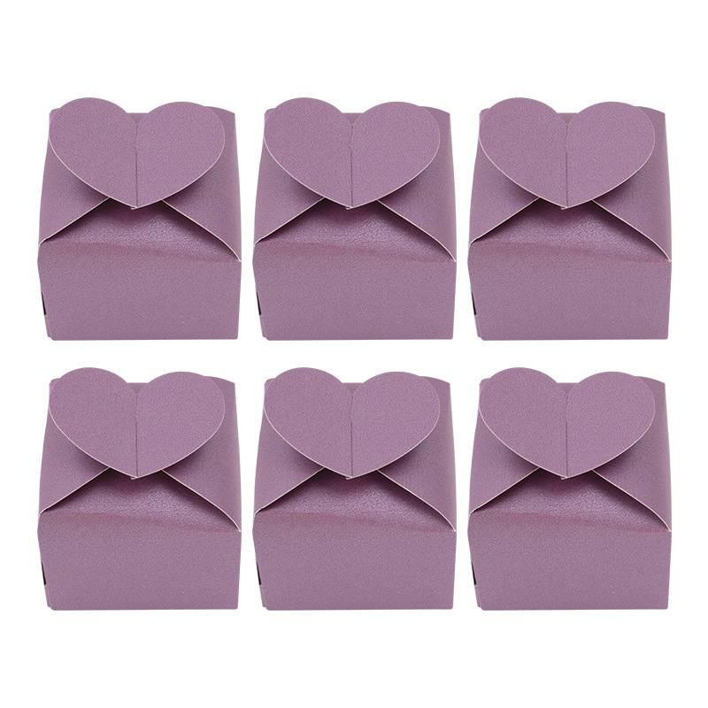 Picture of Cross-border new candy box creative love square candy box pearl paper heart-shaped packaging box wedding candy box wholesale