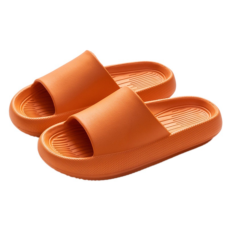 Slippers for Summer Household Cheap Wholesale Bathroom Bath Non-Slip Anti-Odor Thick-Soled Couples Eva Slippers with Poop Feeling
