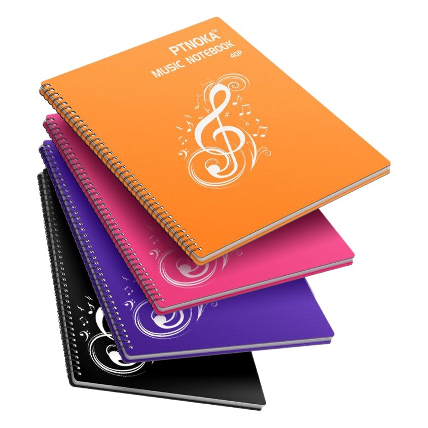 Non-reflective piano music clip quadruple page music clip modifiable music clip brochure music clip A4A3 file clip