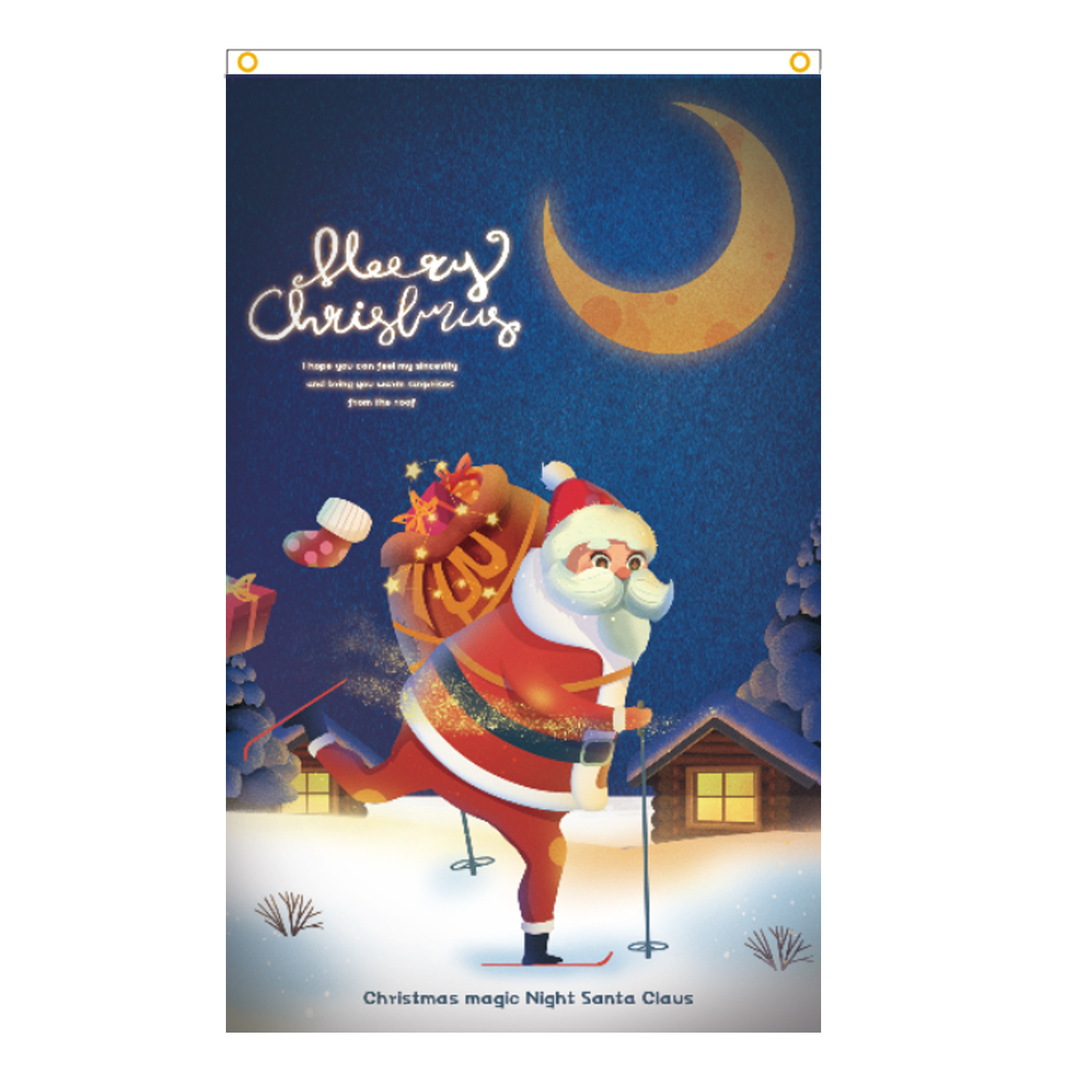 Picture of Amazon foreign trade cross-border flag Christmas indoor and outdoor polyester flag 90*150cm can be set to map