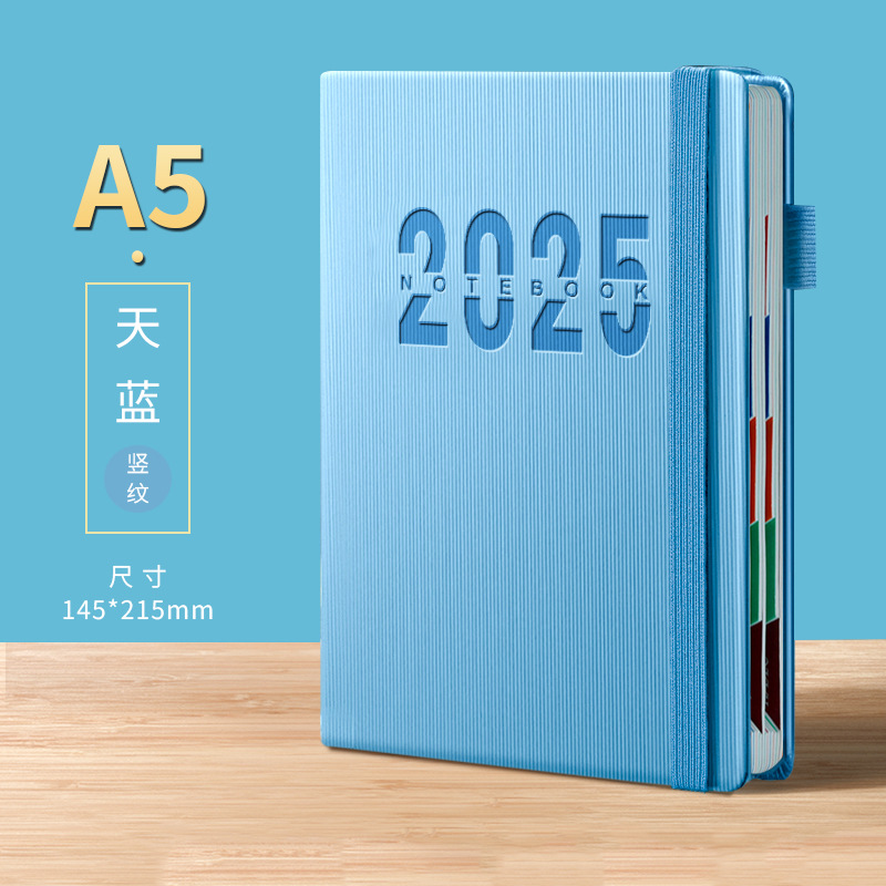 Picture of 2025 Schedule, 365-Day Daily Planner, One Page Per Day, Diary, Notepad, Time Management Notes