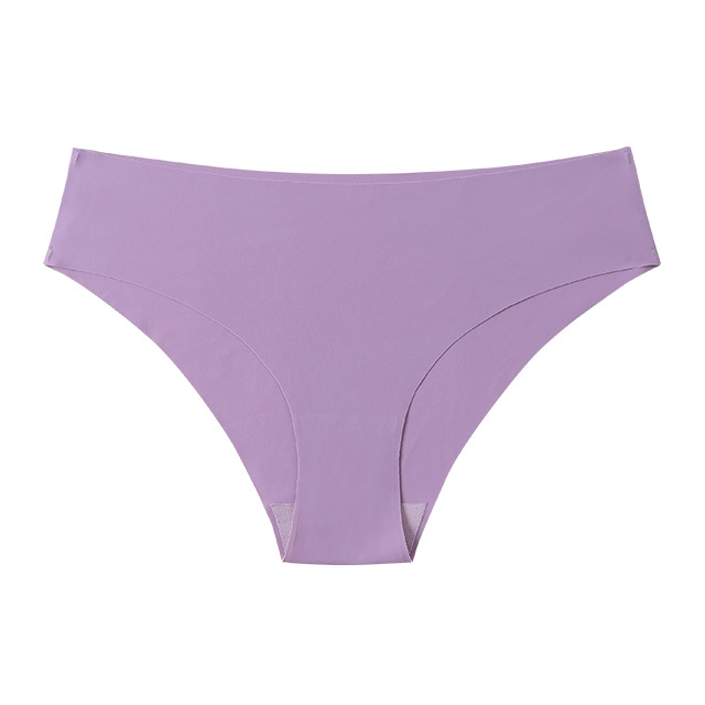 Picture of Cross-Border Seamless Ice Silk One-Piece Girls' Underwear European and American Large Size Pure Cotton Crotch Breathable Women's Briefs Wholesale