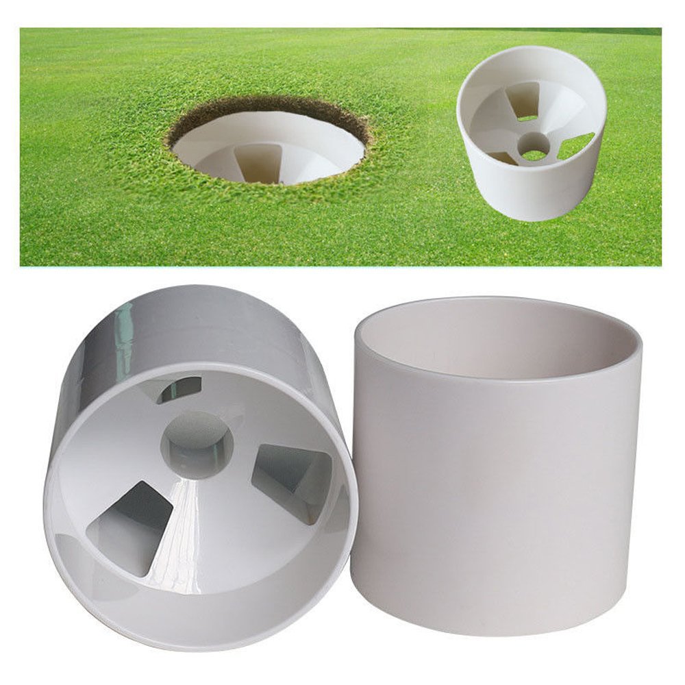 Golf Putting Practice Hole Cup Accessories 4inch Flagpole Cup Holder Golf Supplies