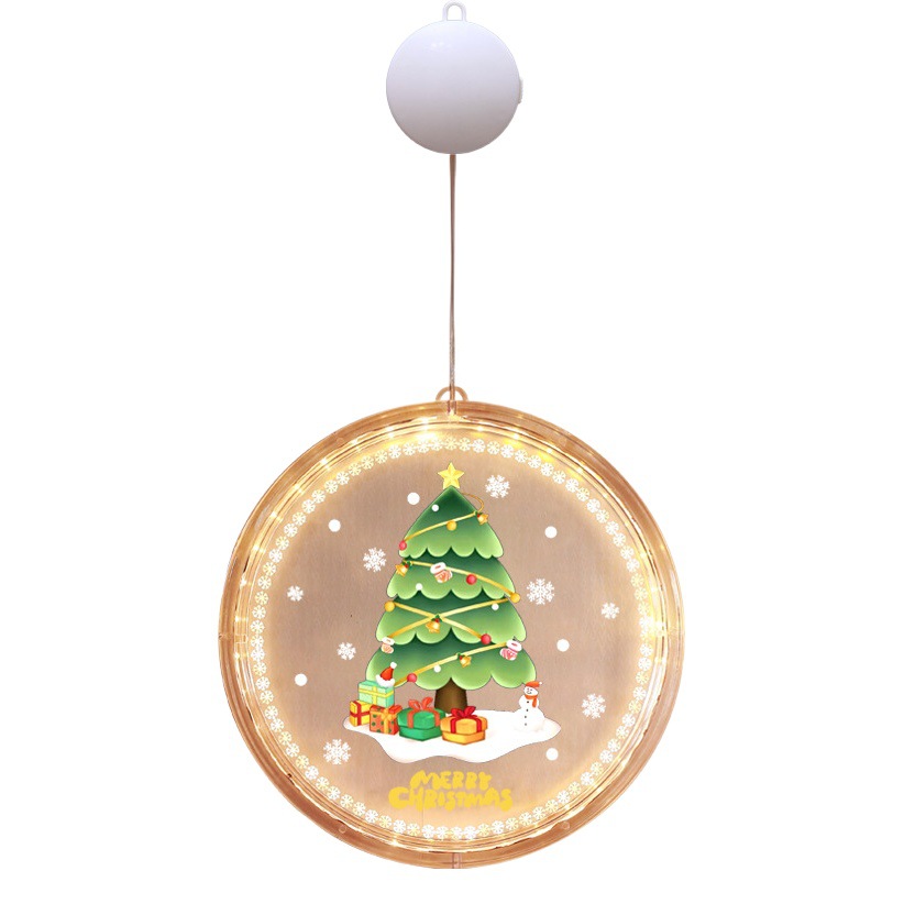 Cross-border Christmas LED luminous decorative gifts window creative peace knot window stickers toy gifts hanging ornaments