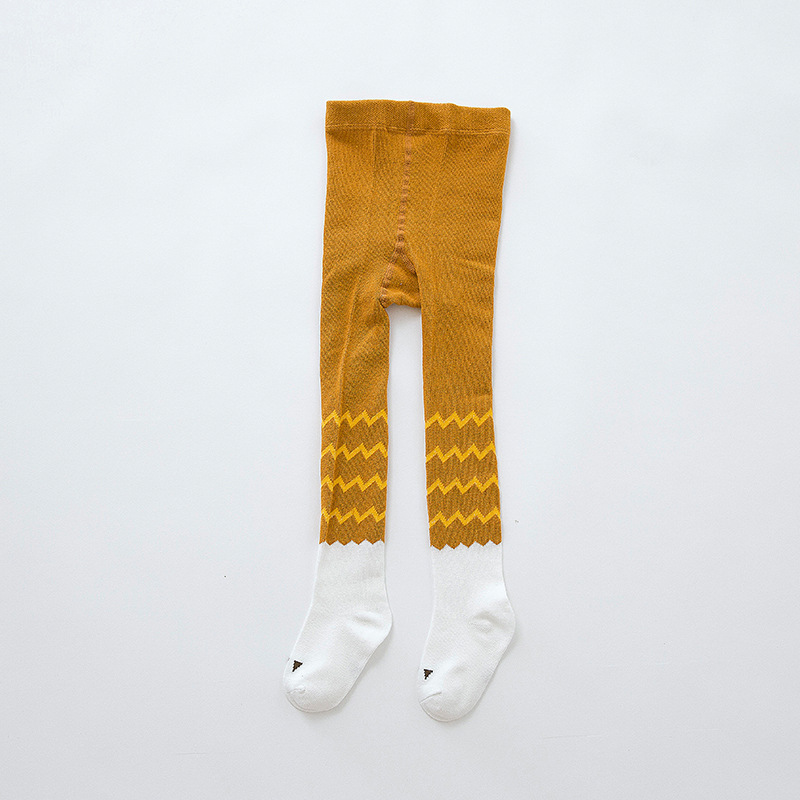 Picture of Spot Spring and Autumn Cotton Baby Pantyhose Cute Boys and Girls One-piece Socks Newborn Baby Big PP Leggings Socks