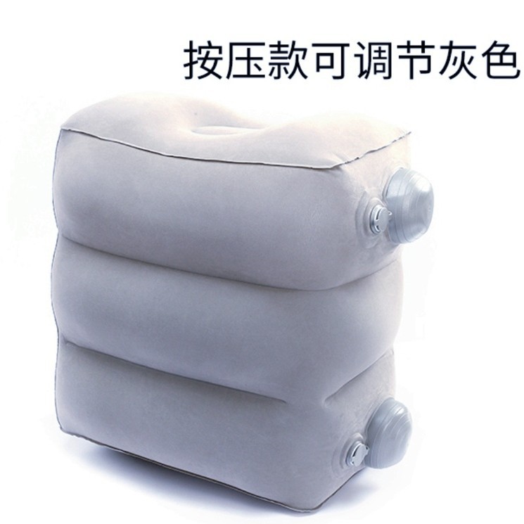 Picture of Two-layer three-layer inflatable footrest car rear filling inflatable stool travel aircraft high-speed rail rest foot pedal cross-border