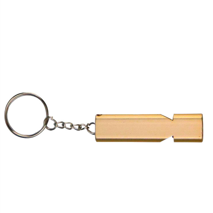 Picture of Aluminum Alloy dual-frequency survival whistle outdoor whistle double tube outdoor survival life-saving whistle equipment EDC worker