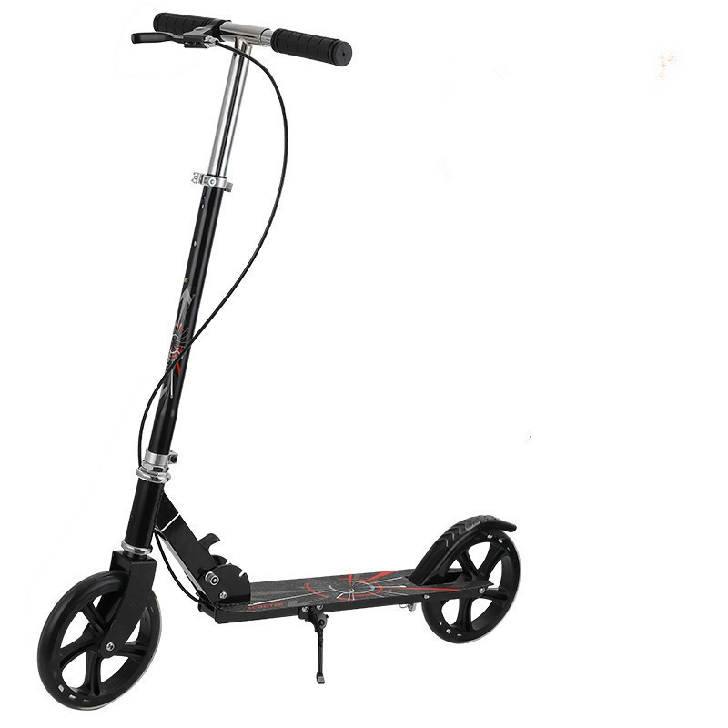 Picture of Scooter adult Scooter Youth big wheel two wheel two wheel foldable city adult hand brake for walking