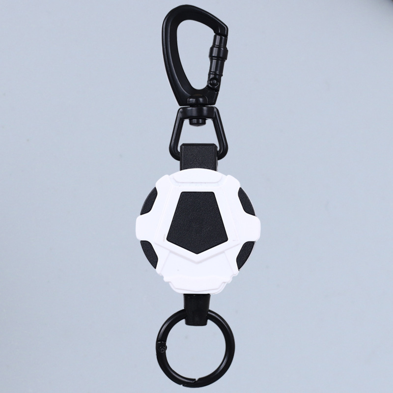 Picture of Autumn Rain Easy Pull Telescopic Buckle Wire Rope High Rebound Telescopic Keychain Hanging Ring Anti-lost Anti-theft Buckle Metal Quick Loading Ring
