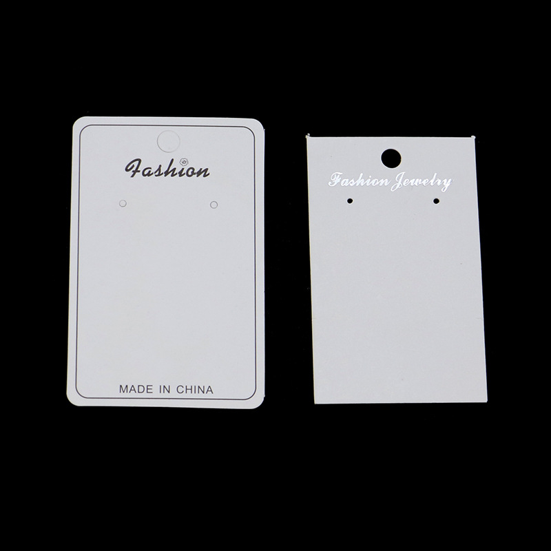 Earrings card back card White letter earring card packaging card