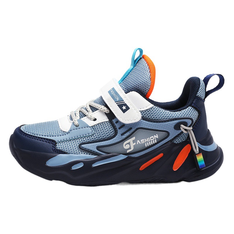2025 Summer Boys sneaker Mesh Breathable Lightweight Deodorant Boys Running Shoes Lace-up Magic Ties Girls Shoes