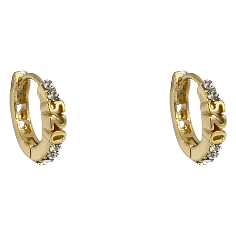 European and American Light Luxury Geometric Love Pearl Earrings Cold Metal Style Irregular Ear Buckle Hollow-out Diamond Earrings for Women