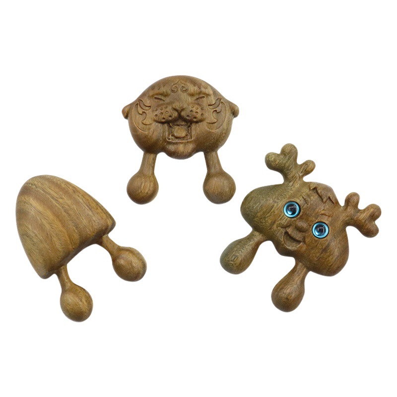 Green sandalwood nose scraping Snail Eye acupoint meridian massager Tiger fawn Zodiac acupoint manufacturers wholesale
