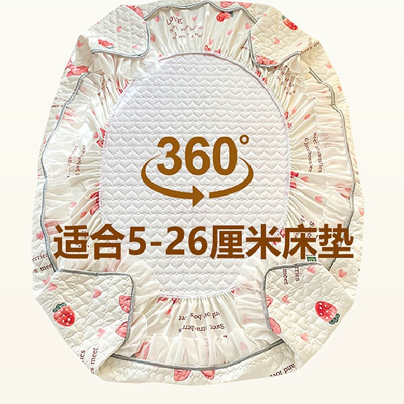 Picture of Class A Thickened Bed Cover Padded One-piece Bed Cover Nantong Hotel Simmons Mattress Protective Cover All-inclusive Non-slip Bed Sheet
