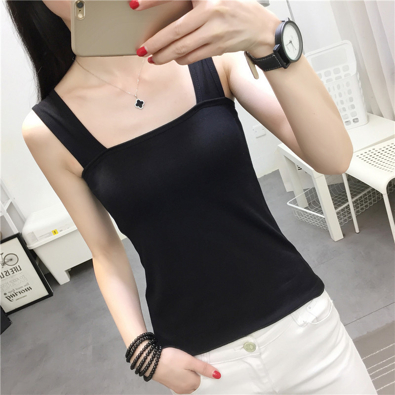 2025 Summer New Women's Tank Tops Student Casual Versatile Camisole Ins Trendy Wholesale Backless Design