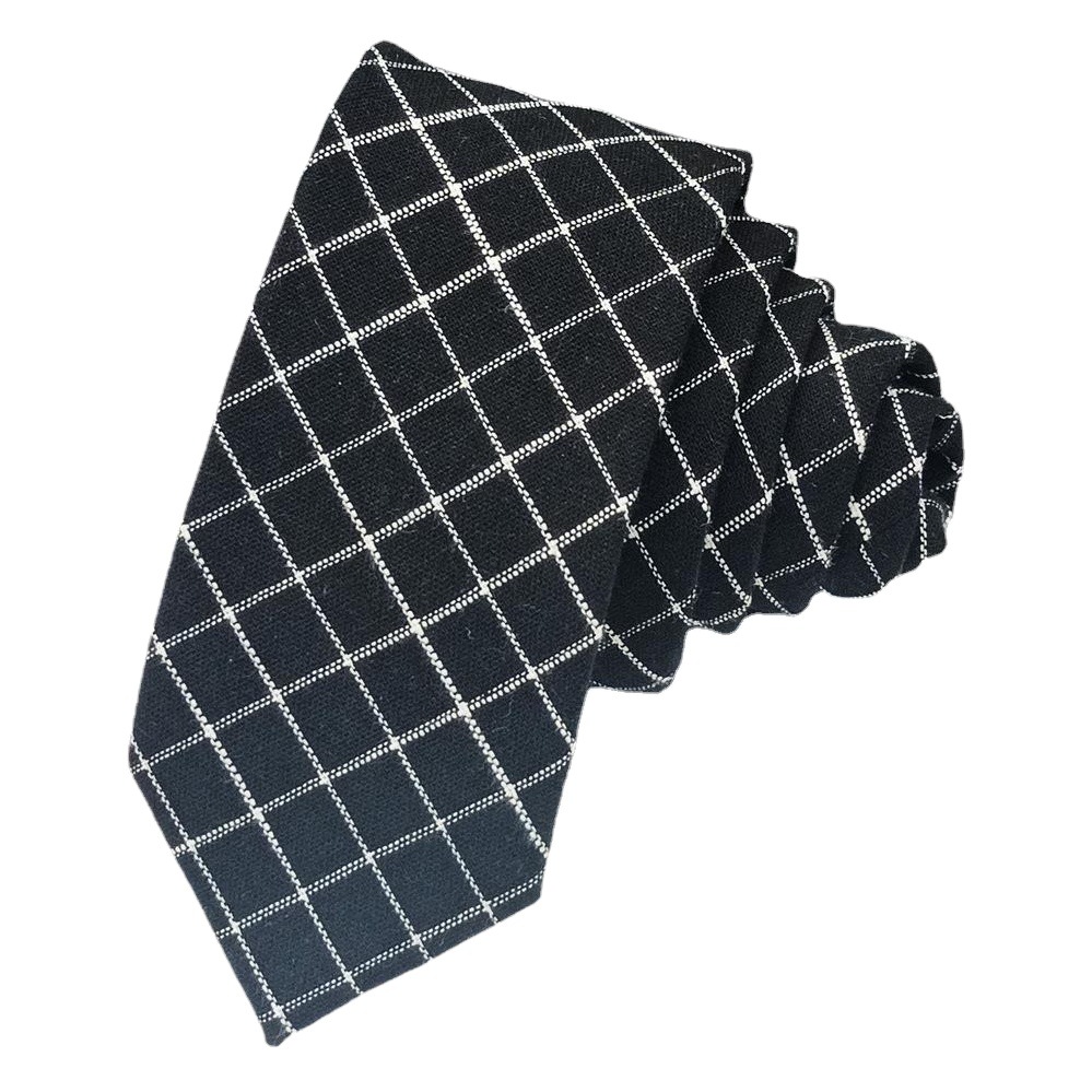 Manufacturers new men's tie Korean 6cm narrow black Gray fashion casual versatile vintage jk tie men's fashion