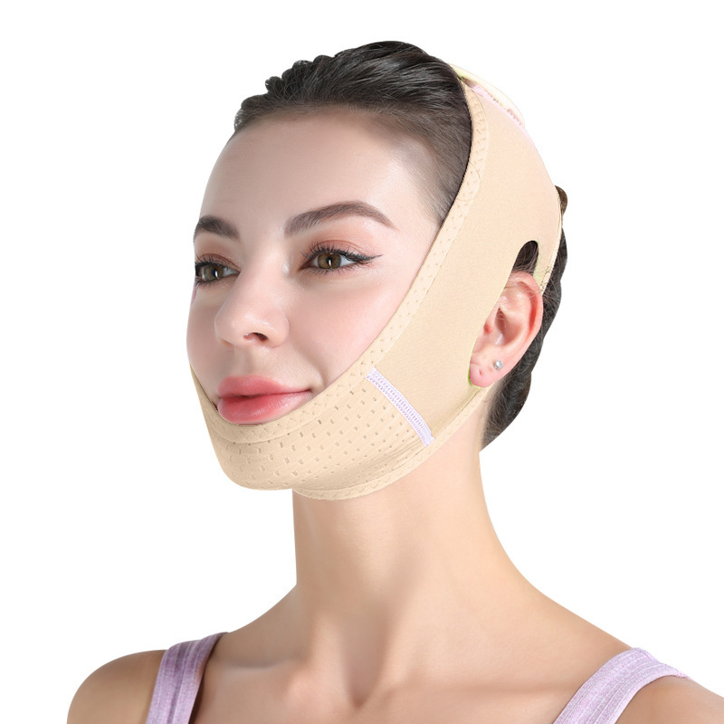 Picture of Thin face mask in stock thin face bandage V-face artifact lifting and tightening French pattern double chin drooping thin face carving