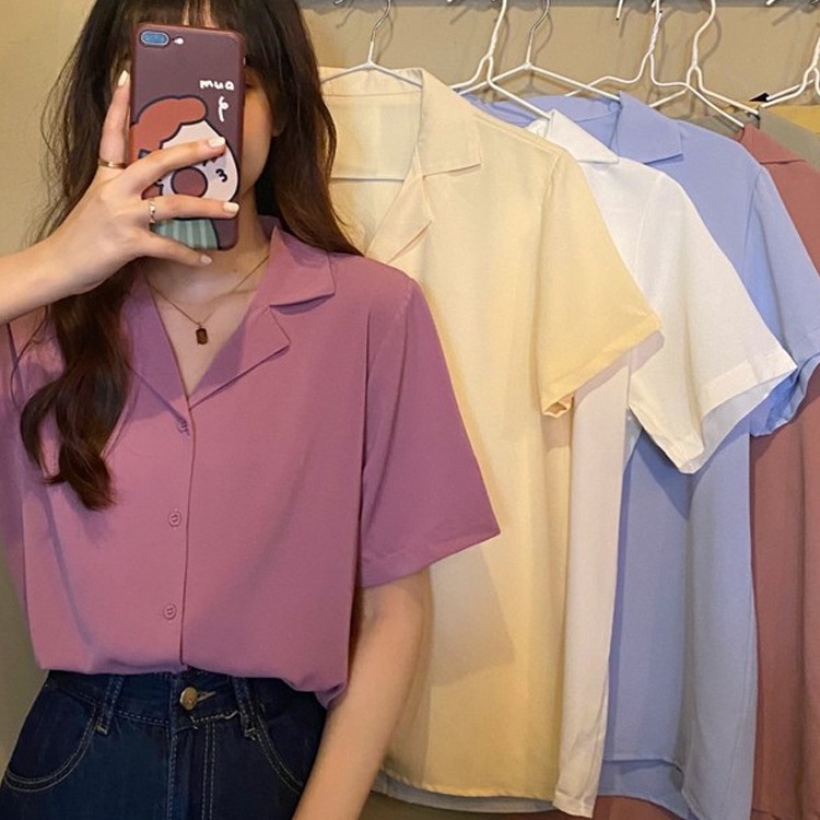 Suit collar elegant short sleeve white shirt women's design sense niche top summer 2023 new casual shirt
