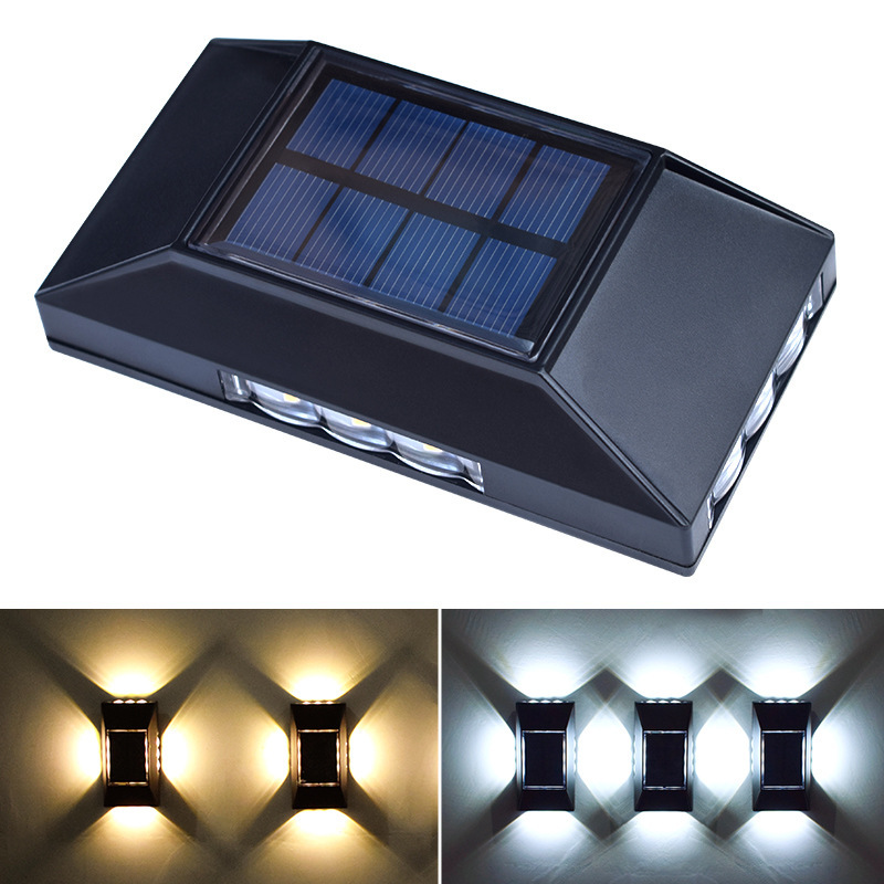 Picture of Solar Wall Lamp Outdoor Decorative Garden Garden Lamp Household Wall Washer Lamp Upper and Lower Left and Right Light-emitting Outdoor Wall Lamp