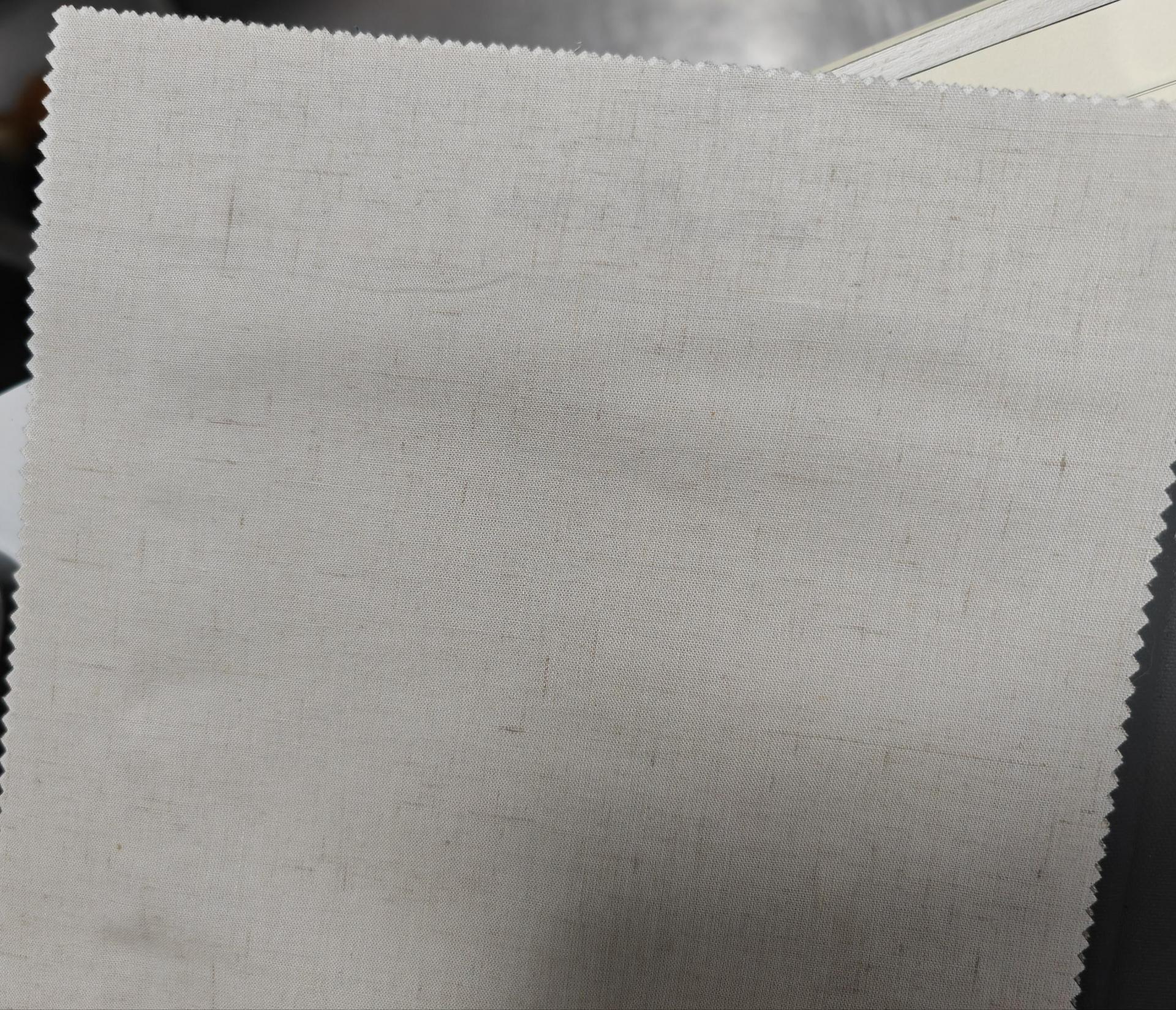 Picture of SOURCE manufacturer wide pure linen fabric 70/30 bamboo linen four-piece set pure linen casual clothing bedding fabric