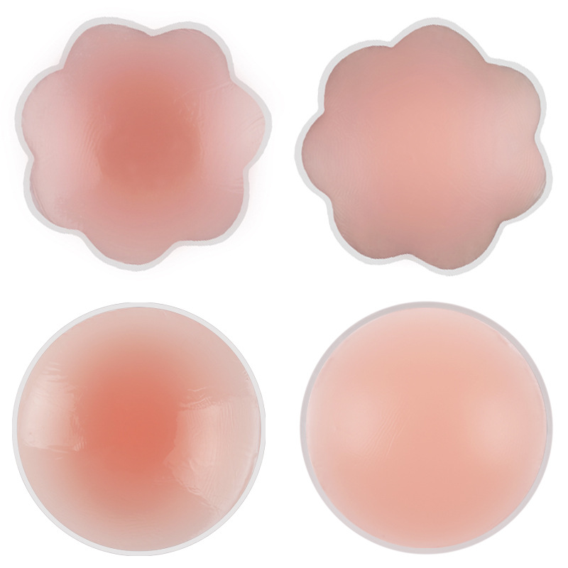Picture of Silicone Breast Patch New Invisible Bra Seamless Solid Small Chest Patch Anti-bump Anti-slip Solid Nipple Patch