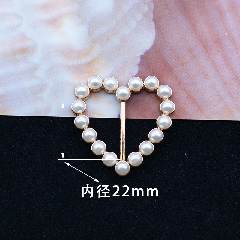 Picture of Korean multi-functional silk towel buckle wholesale high-level clothes accessories buckle pearl rhinestone corner knot buckle jewelry