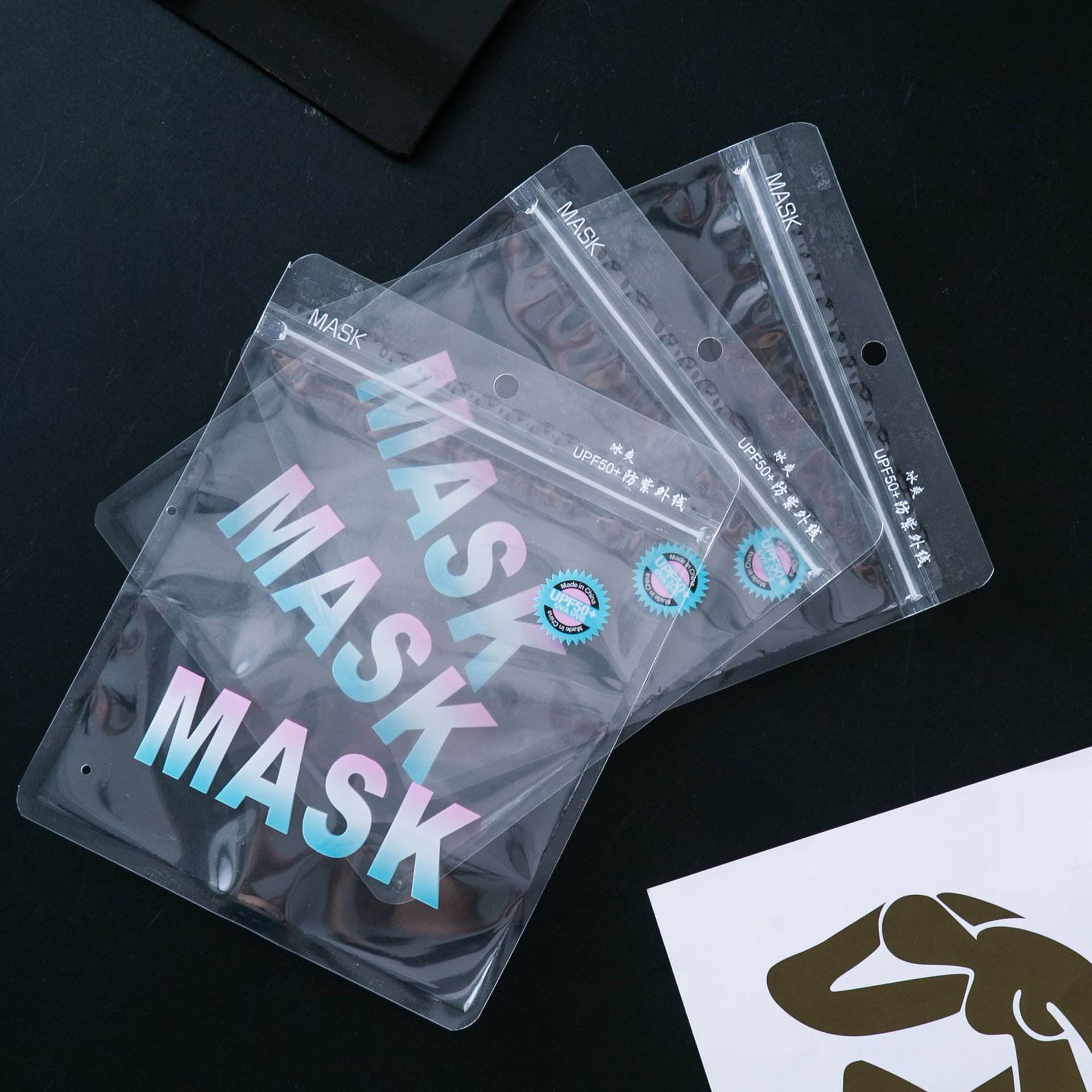 [Customized Model] Mask Sun Protection Mask Bag, Special Mask Independent Dust-Proof Zipper Ziplock Bag, Transparent Packaging