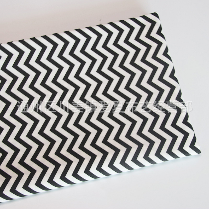 Picture of Small Wave 11 color cotton twill printed fabric bedding fabric quilt cover bed sheet pillowcase fabric wholesale