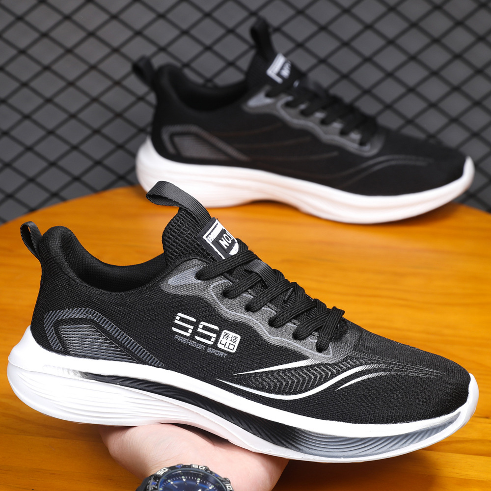 Men's Shoes Summer New Couple Sports Shoes Breathable Mesh Ultra-Light Racing Men's Sports Trendy Shoes Running Shoes for Men