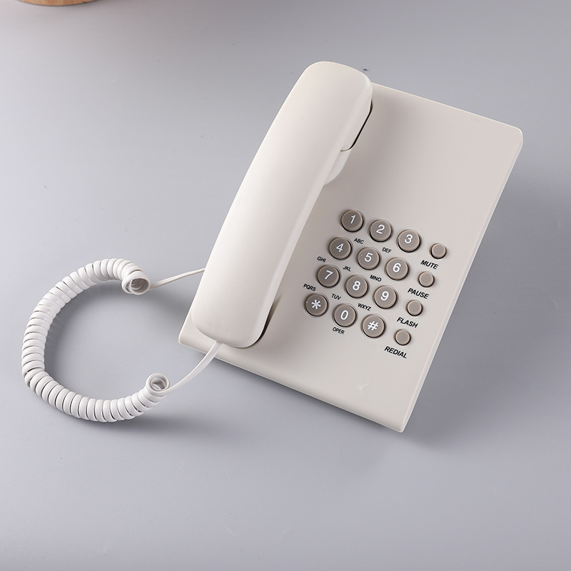 English Pure Color Telephone Business Office Landline Corded Telephone Kxt-670 Cross-Border Export Manufacturer Wholesale