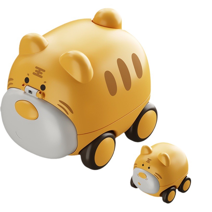 Children Press animal inertia catapult car child and mother car cute pet car 0-3 years old baby toy car TikTok same style