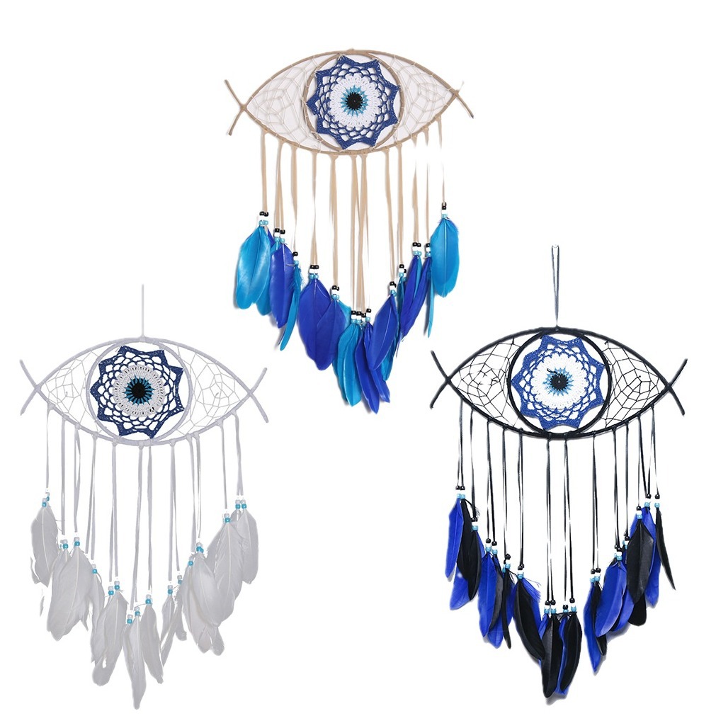 Picture of Devil's Eye dream catcher holiday gift home decoration wall hanging bedroom bedside wall decoration pendant dream catcher