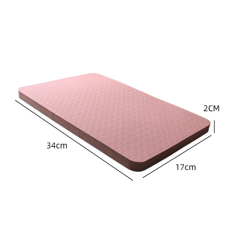 Picture of Abdominal Wheel Flat Support Mat Yoga Kneeling Mat Thickened Ankle Pilates Balance Soft Collapse Mat Tpe Material Kneeling Mat
