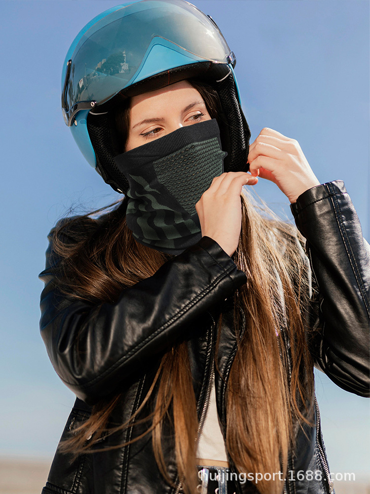 Picture of Cross-border explosions four seasons riding mask new sunscreen windproof warm ear scarf hood breathable knitted scarf
