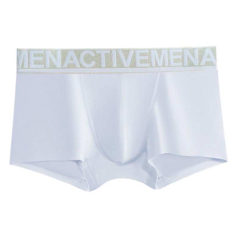 Men's Underwear Men's Pure Cotton Boxers Summer Breathable Artistic Youth Boxer Shorts Head Men's Comfortable Letter Belt